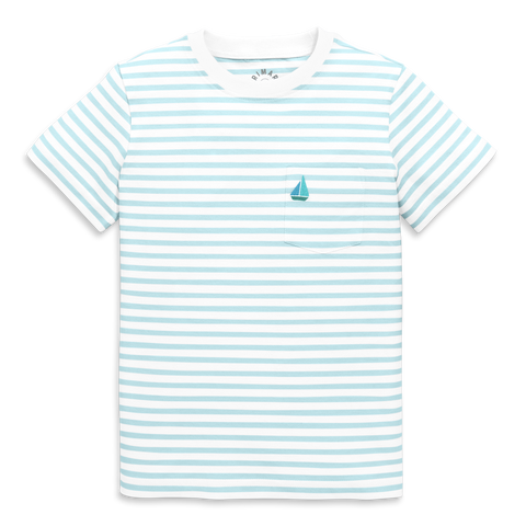 Kids Embroidered Pocket Tee In Stripe (Toddler, Little Kid, & Big Kid)