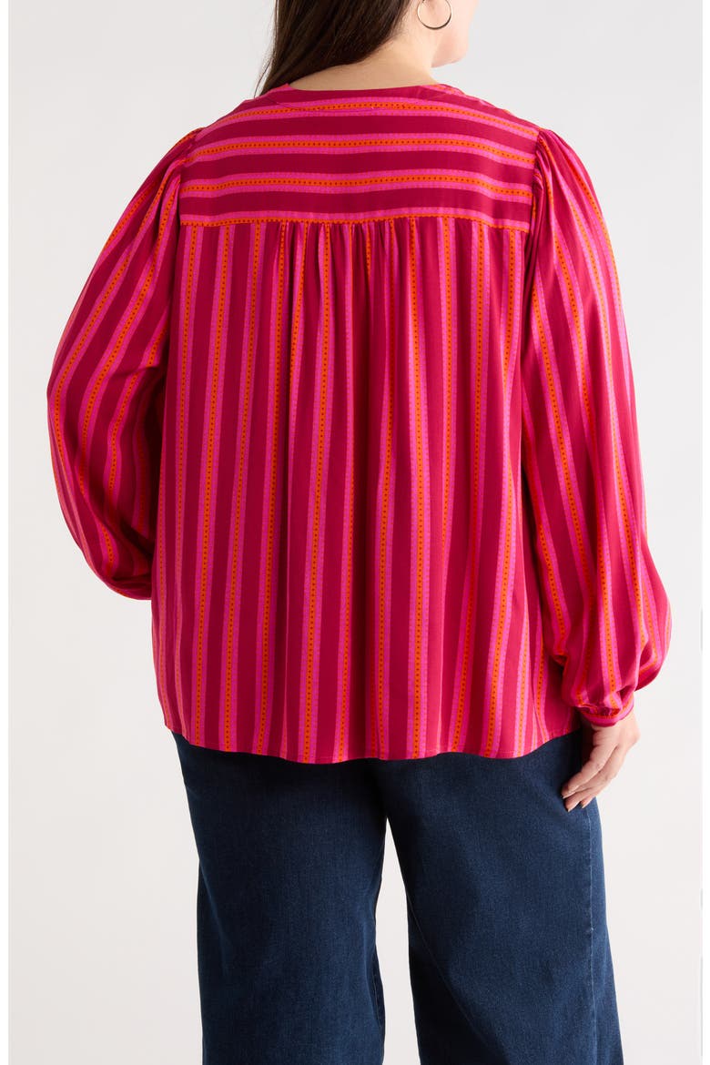 Clarisa Stripe Top, Alternate, color, FUCHSIA-ORANGE