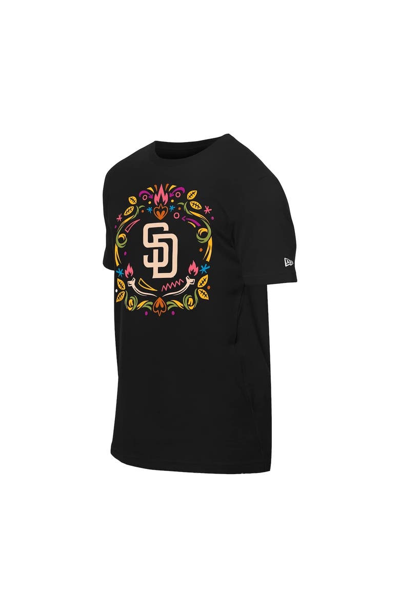 New Era Men's New Era Black San Diego Padres Día de los Muertos T-Shirt, Alternate, color, Black