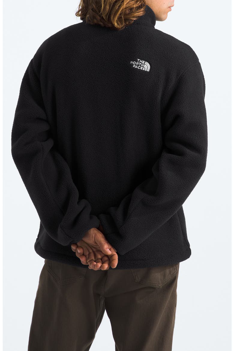 Fleeski Zip Fleece Pullover, Alternate, color, TNF BLACK/ TNF BLACK
