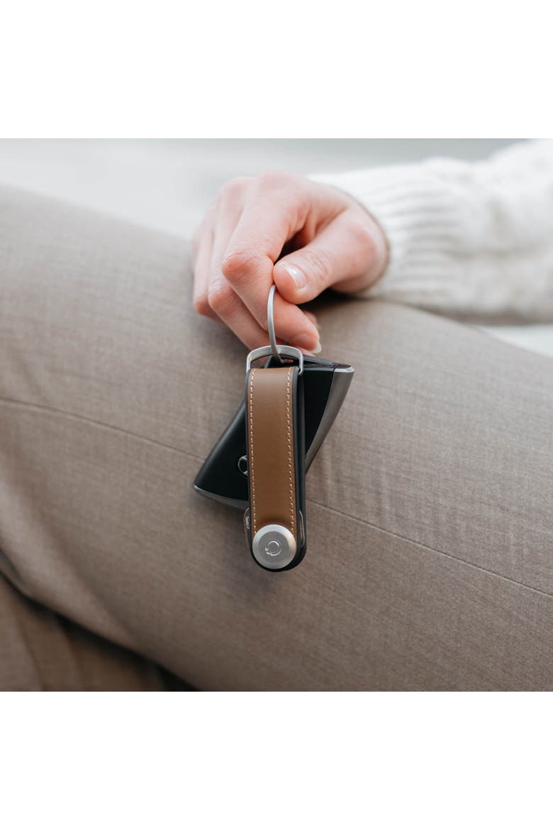 Hybrid Leather Key Organiser, Alternate, color, Acorn