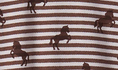 Hatley Ranch Horses Henley Romper In Brown