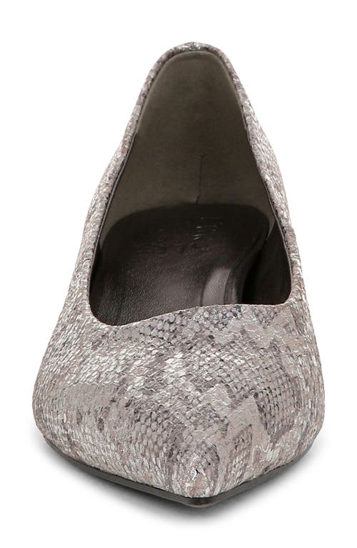 Naturalizer Natalia Kitten-heel Pointed Toe Pumps In Silver