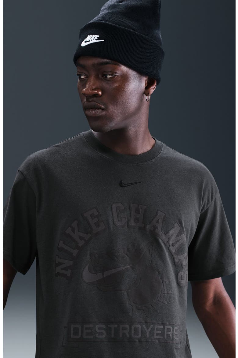 Champs Destroyers Graphic T-Shirt, Alternate, color, OFF NOIR