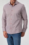 STUDIO GARNET LOS ANGELES Geometric Stretch Button-Down Shirt