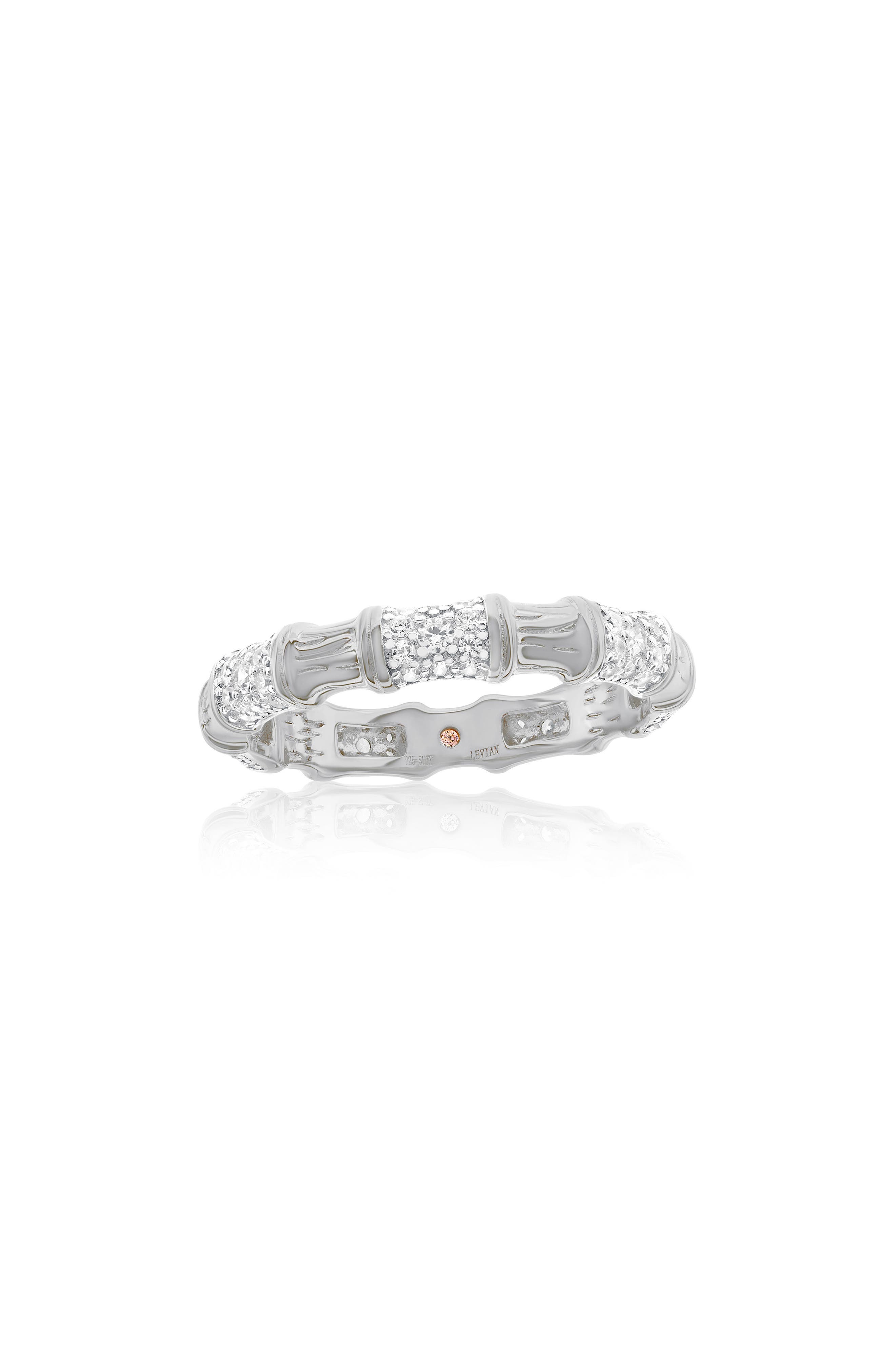 SUZY LEVIAN Pavé Cubic Zirconia Bamboo Eternity Ring