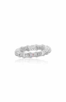 SUZY LEVIAN Pavé Cubic Zirconia Bamboo Eternity Ring