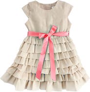 JOE-ELLA Kids' Organza Tafetta Dress