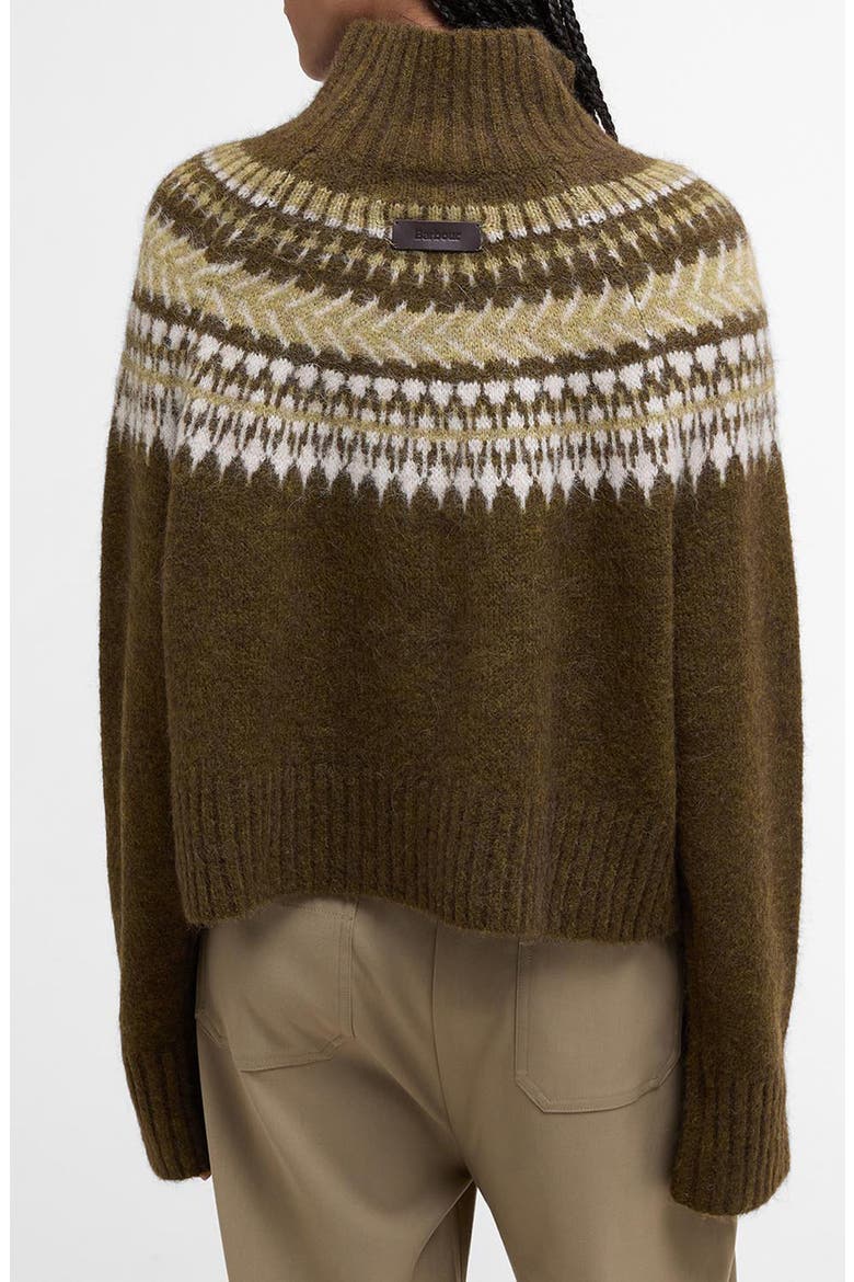 Lorrie Fair Isle Wool & Alpaca Blend Sweater, Alternate, color, BROWN MULTI