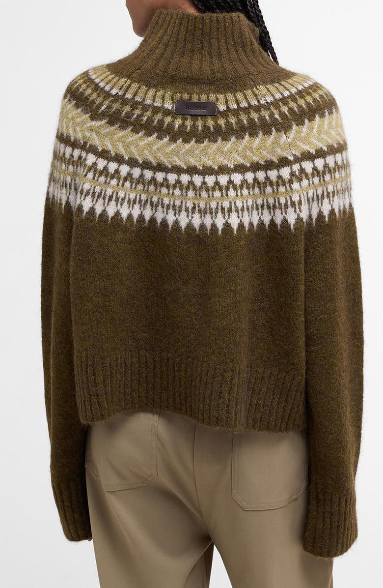 Barbour Lorrie Fair Isle Wool & Alpaca Blend Sweater, Alternate, color, Brown Multi