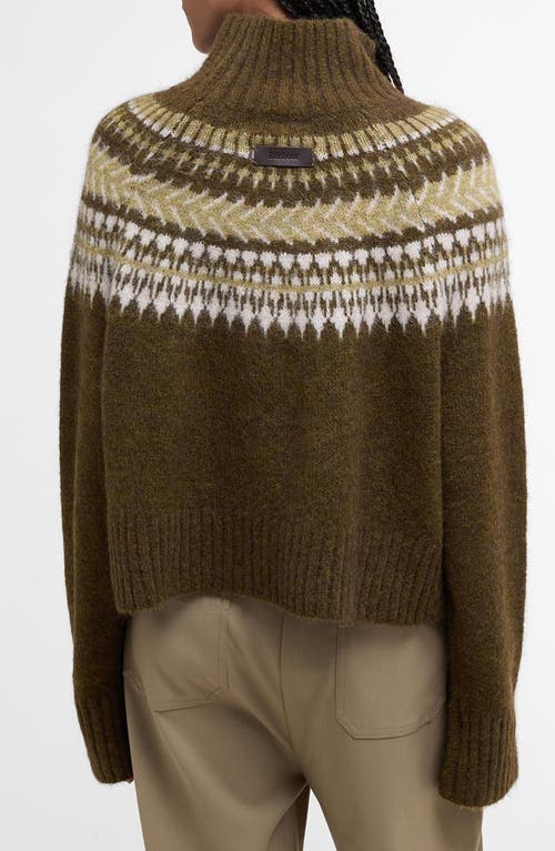 Barbour Womens Multi Lorrie Printed Knitted Jumper In Brown