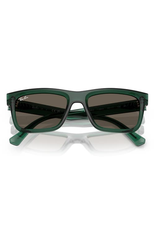 Ray Ban Ray-ban Kids' 49mm Rectangular Sunglasses In Transparent Green