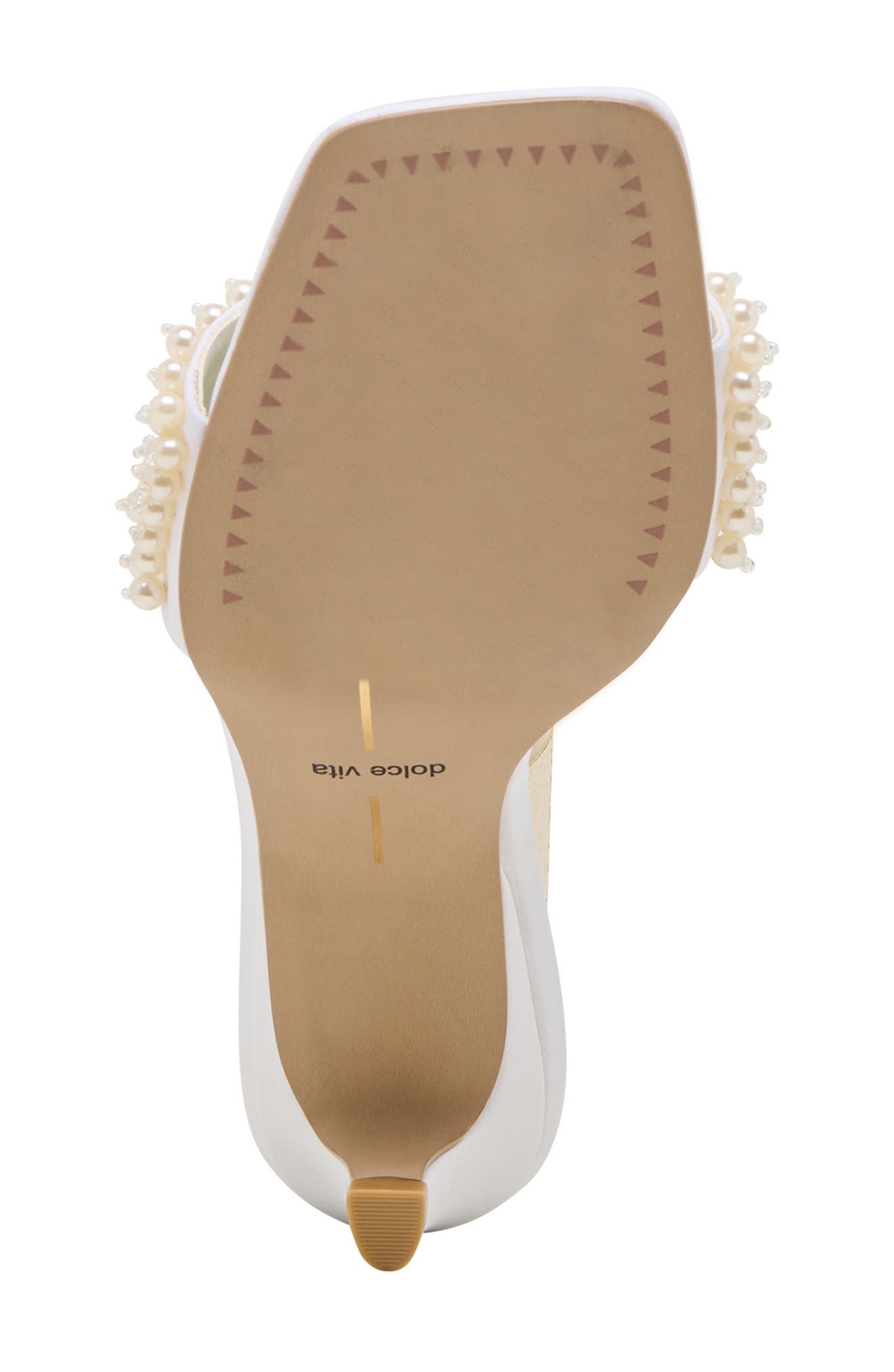 Dolce Vita Rexa Studded Sandal, Alternate, color, Off White Satin