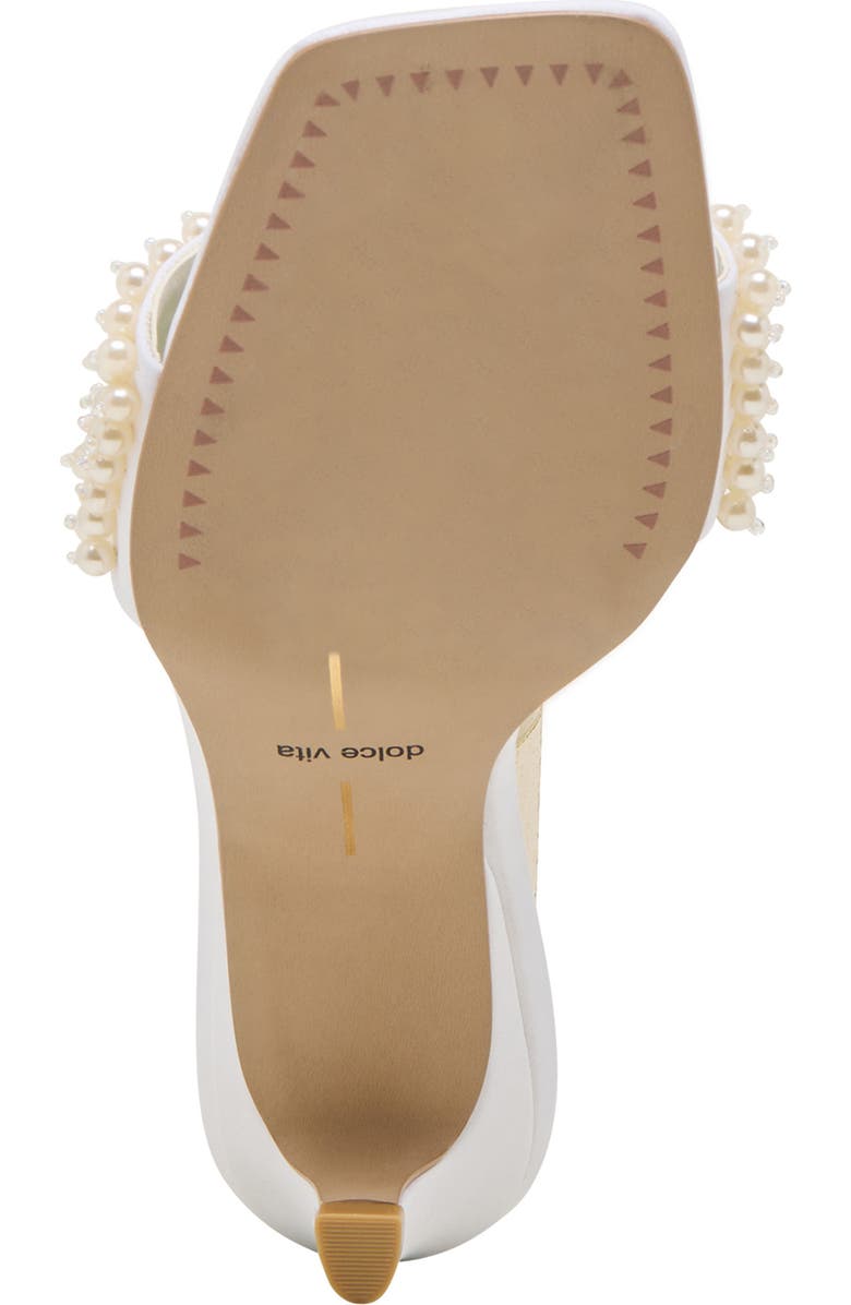 Dolce Vita Rexa Studded Sandal, Alternate, color, Off White Satin