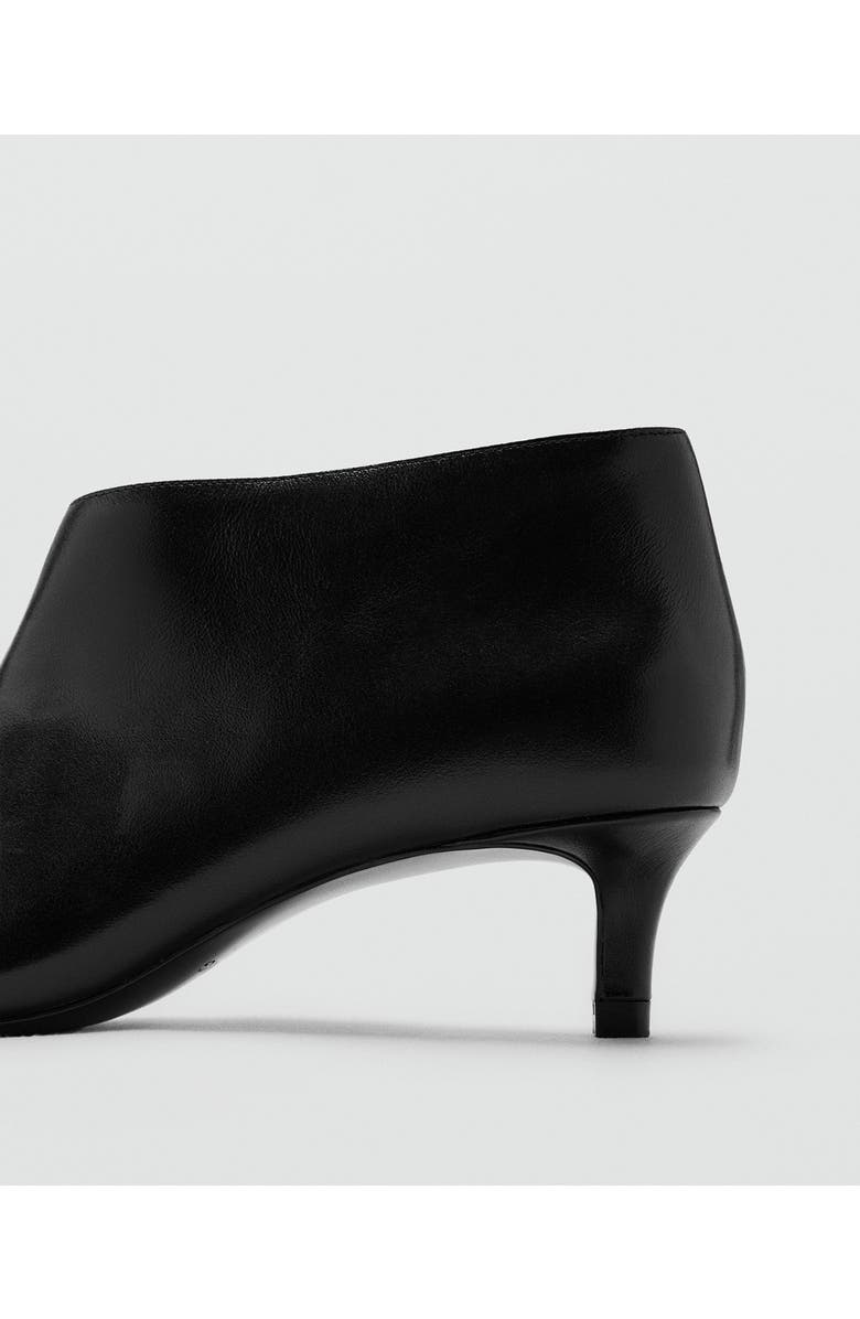 MANGO Kitten Heel Bootie, Alternate, color, Black