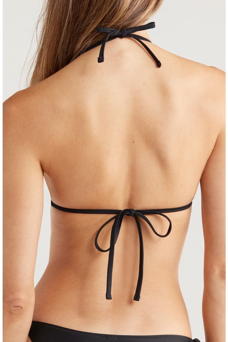 The Iris Triangle Bikini Top, Alternate, color, NOIR
