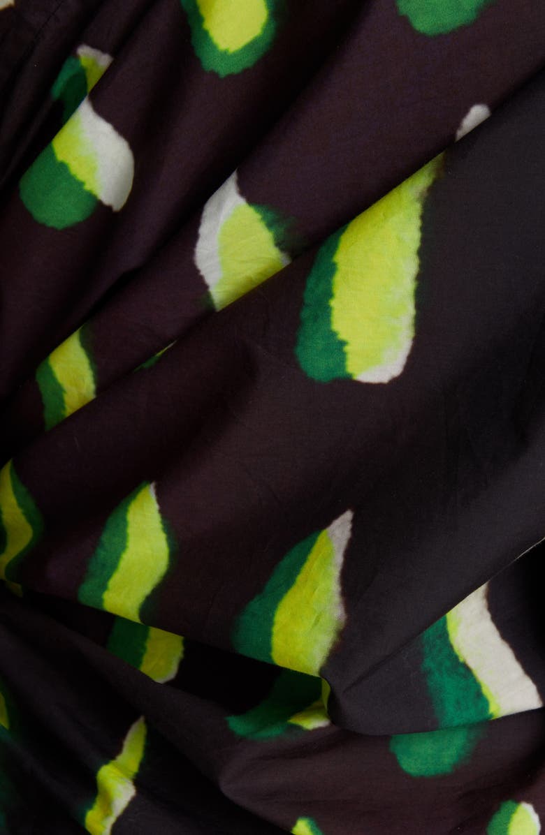 Dries Van Noten Cony Print Ruffle One-Shoulder Top, Alternate, color, 