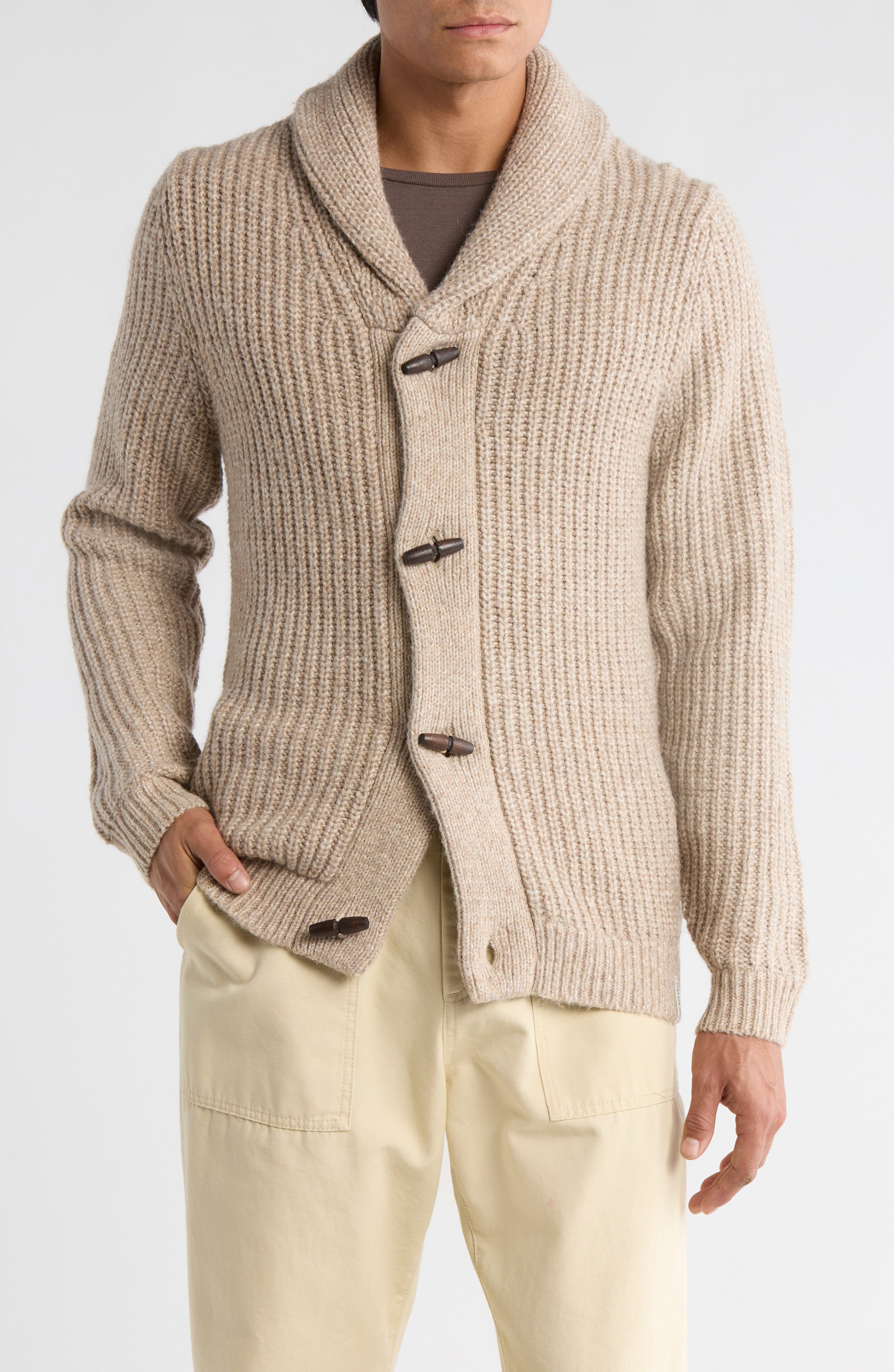 WEATHERPROOF VINTAGE Shawl Collar Knit Cardigan