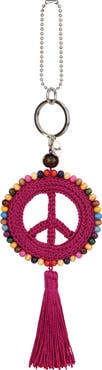 The Sak Yarnicharmz Crochet Peace Dangle