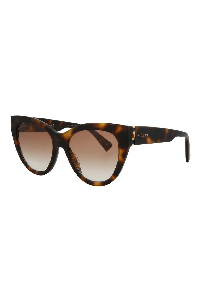 53mm Cat Eye Sunglasses, Alternate, color, HAVANA GOLD RED