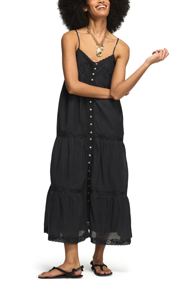 Lucky Brand Eyelet Embroidery A-Line Dress, Alternate, color, India Ink