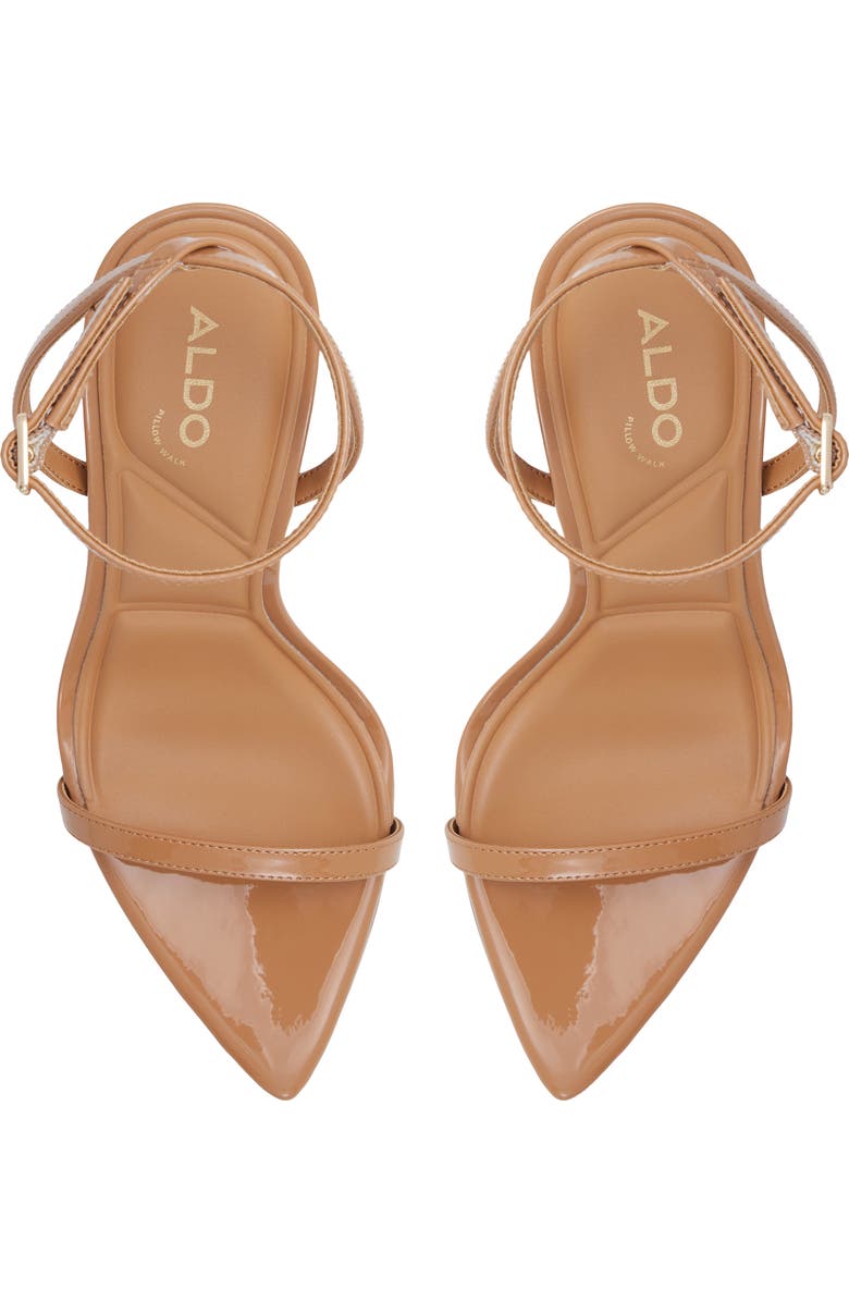 ALDO Tulipa Ankle Strap Pointed Toe Sandal, Alternate, color, Other Dark Beige