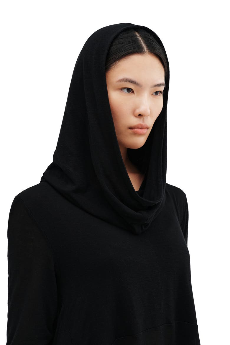 Berkeley Hooded Tunic Top, Alternate, color, BLACK