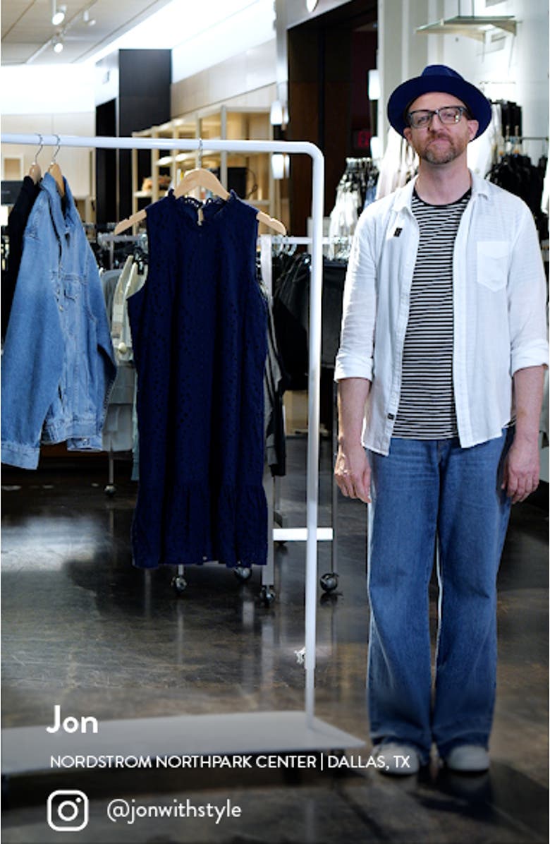 Sleeveless Eyelet Ruffle Hem Dress, sales video thumbnail