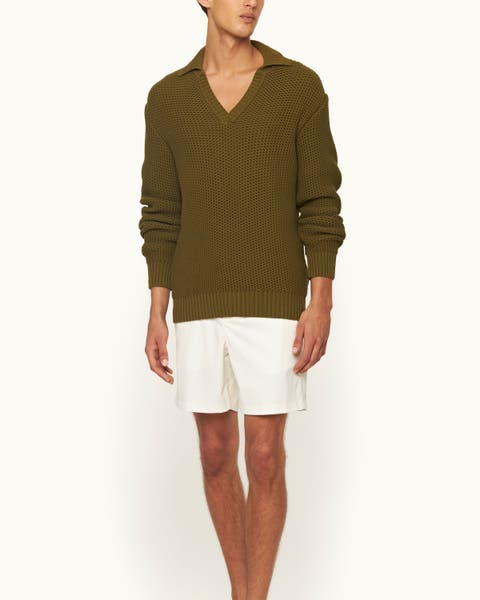 Bowmont Classic Fit Chunky Ribbed Collar Jumper
