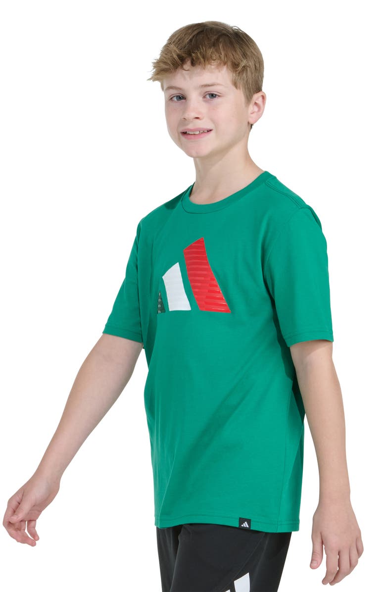adidas Kids' Nations Badge of Sport Graphic T-Shirt, Alternate, color, Bold Green
