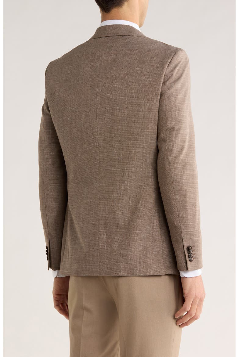 Notch Lapel Blazer, Alternate, color, LIGHT BROWN