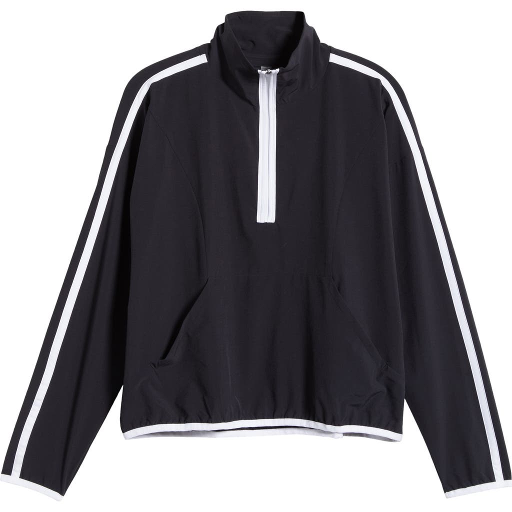 Beyond Yoga Course Contrast Half-zip Pullover
