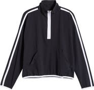 Beyond Yoga Course Contrast Half-Zip Pullover