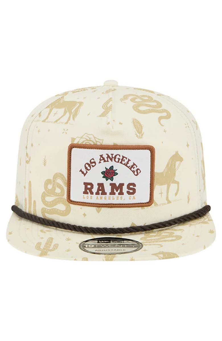 New Era Men's New Era  Cream Los Angeles Rams Desert Rose 19TWENTY Adjustable Hat, Alternate, color, Cream