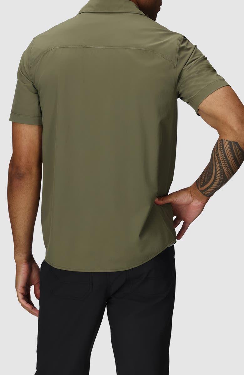 Outdoor Research Astroman Short Sleeve Sun Shirt, Alternate, color, Ranger Green