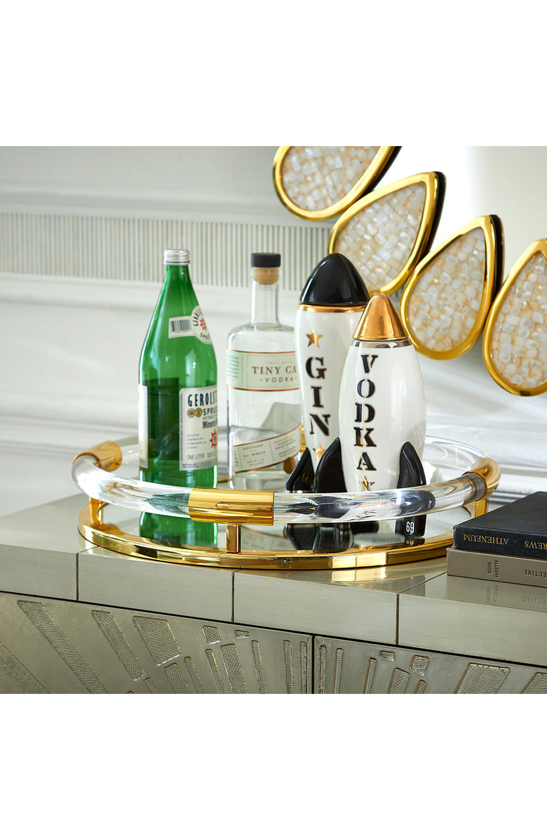 Jonathan Adler Jacques Round Tray, Alternate, color, 