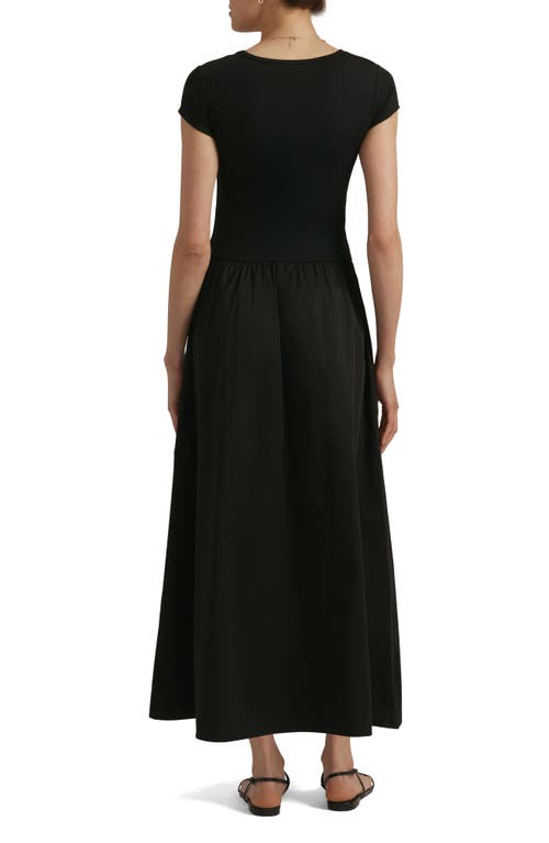 Favorite Daughter The Madison Mixed Media Dress In Black