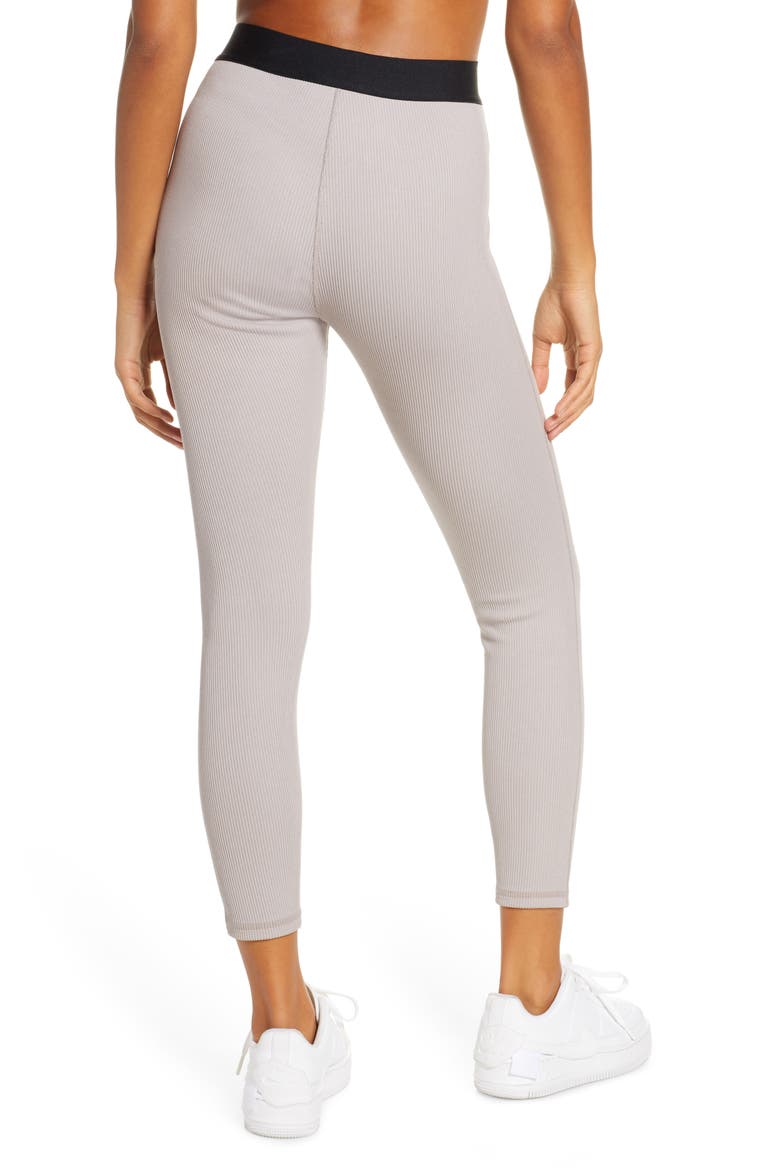 Sportswear Ribbed JDI Leggings, Alternate, color, PUMICE