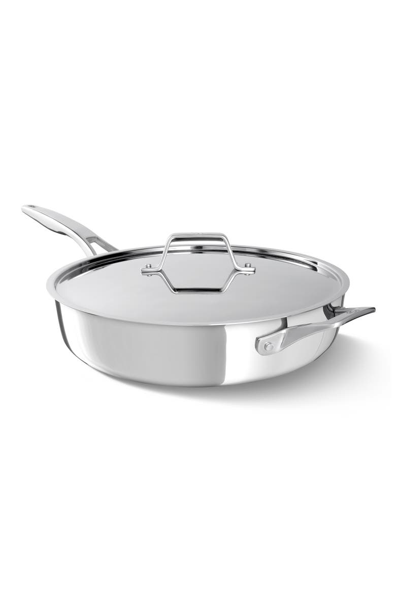 ↵ 
Premier Stainless Steel 5-Quart Sauté Pan with Lid, Main, color, STAINLESS STEEL