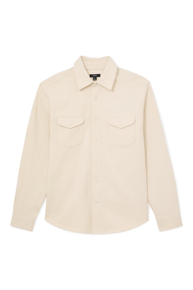 Astra Cotton Shirt Jacket, Alternate, color, STONE