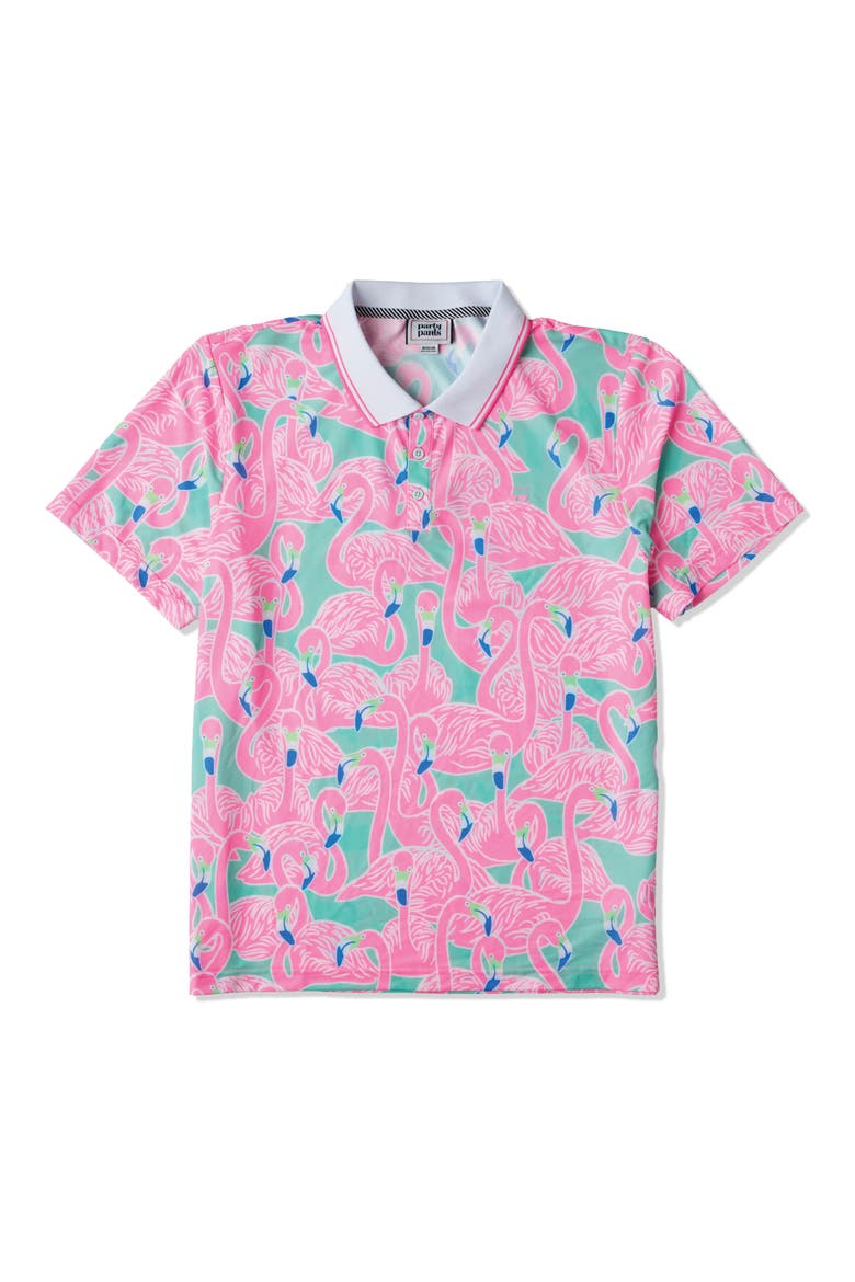 Buncha Mingos Performance Polo, Main, color, MINT GREEN