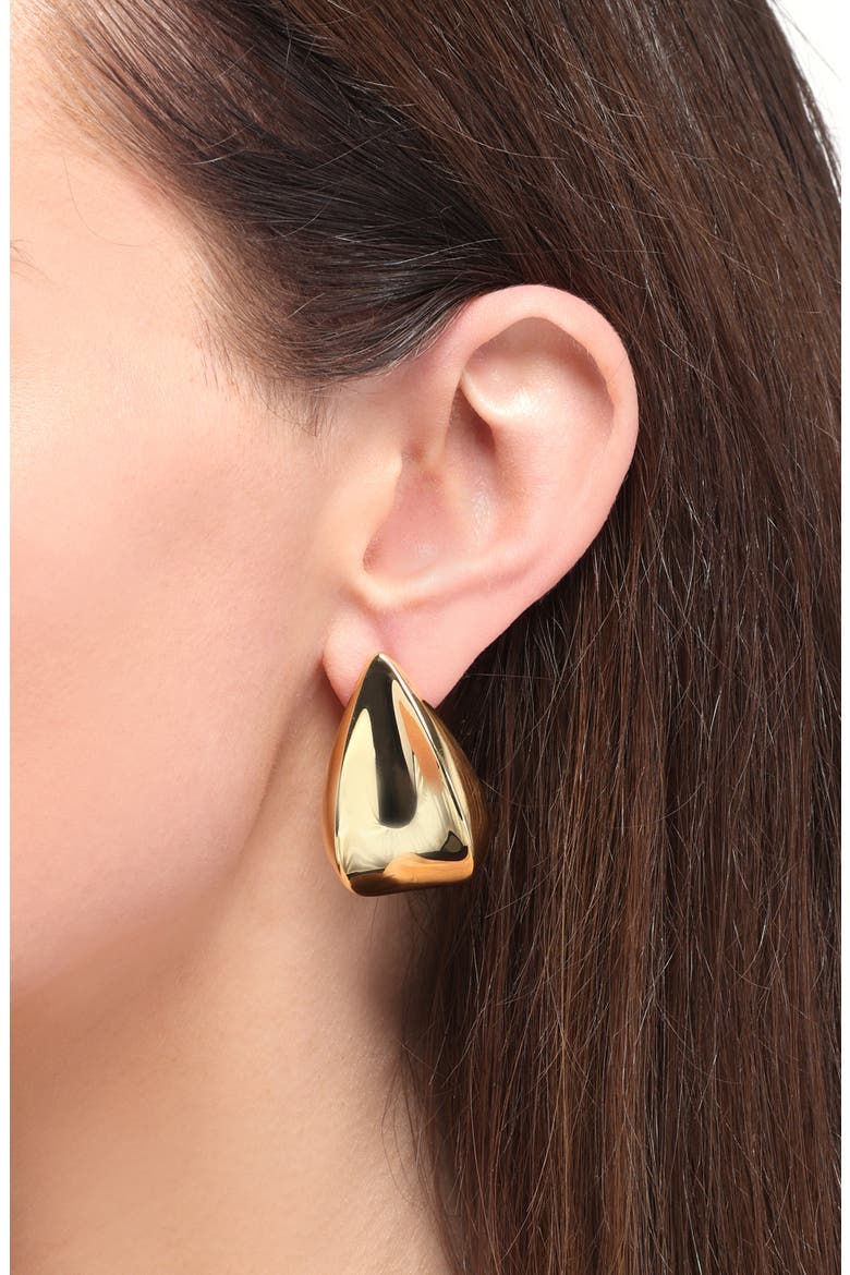Margaux Small Puff Drop Earrings, Alternate, color, HIGH POLISH GOLD