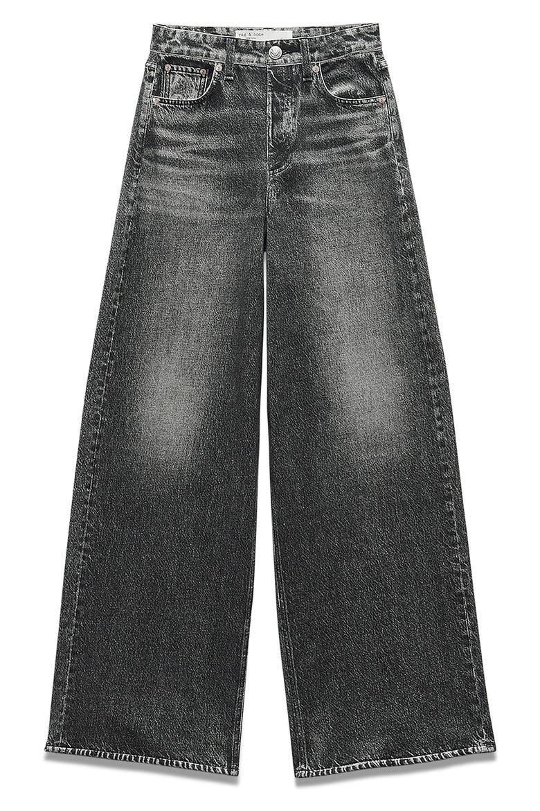 rb Miramar Sofie High Waist Cotton Terry Sweatpant Jeans, Alternate, color, WASHED BLA