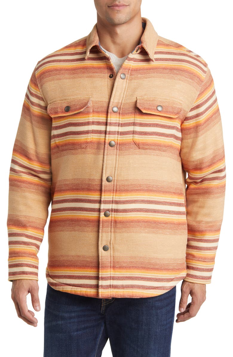 Pendleton Bay City High Pile Fleece Lined Shirt Jacket, Alternate, color, 