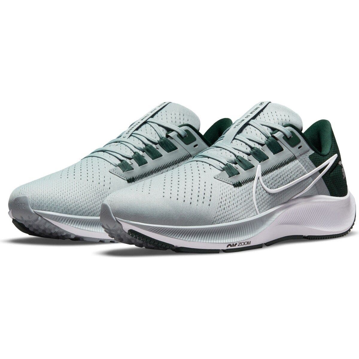 Nike Unisex Nike Gray Michigan State Spartans Zoom Pegasus 38 Running Shoe, Alternate, color, 