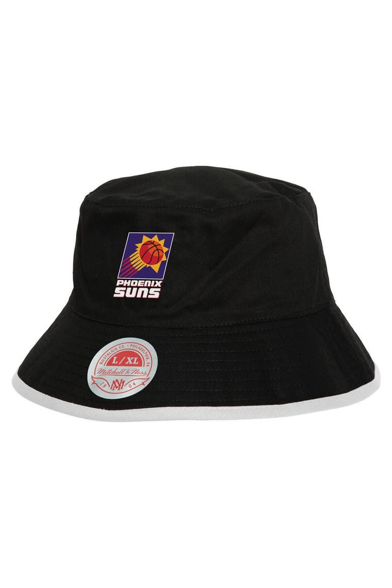 Men's Mitchell & Ness Black/Purple Phoenix Suns Flip It Reversible Bucket Hat, Main, color, Black