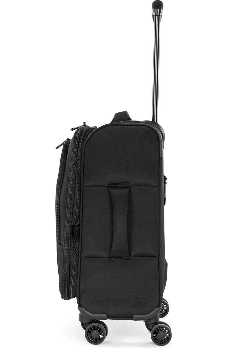 bugatti The Ultimate Softside Carry-on Luggage with Expansion, Alternate, color, Black