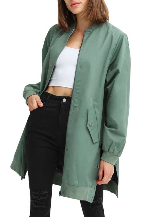 Chasing You Long Bomber Jacket