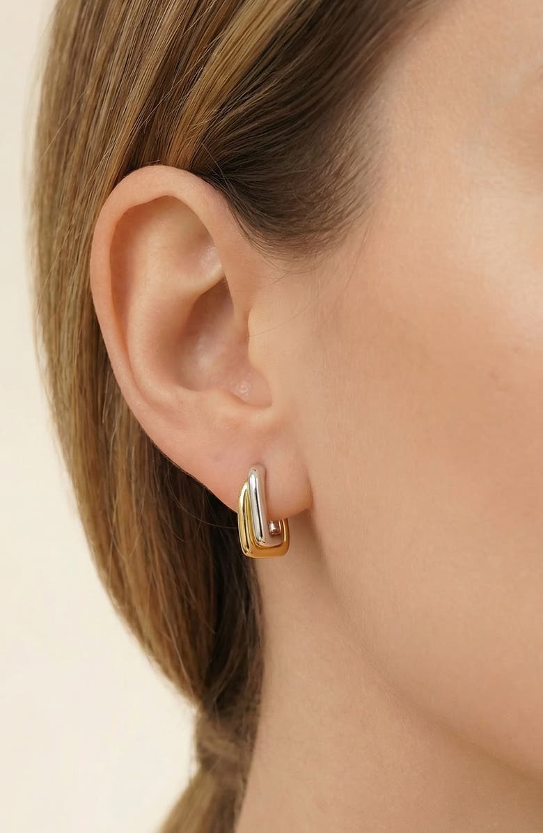 ARGENTO VIVO 2-Tone Hoop Earrings, Alternate, color, Two Tone