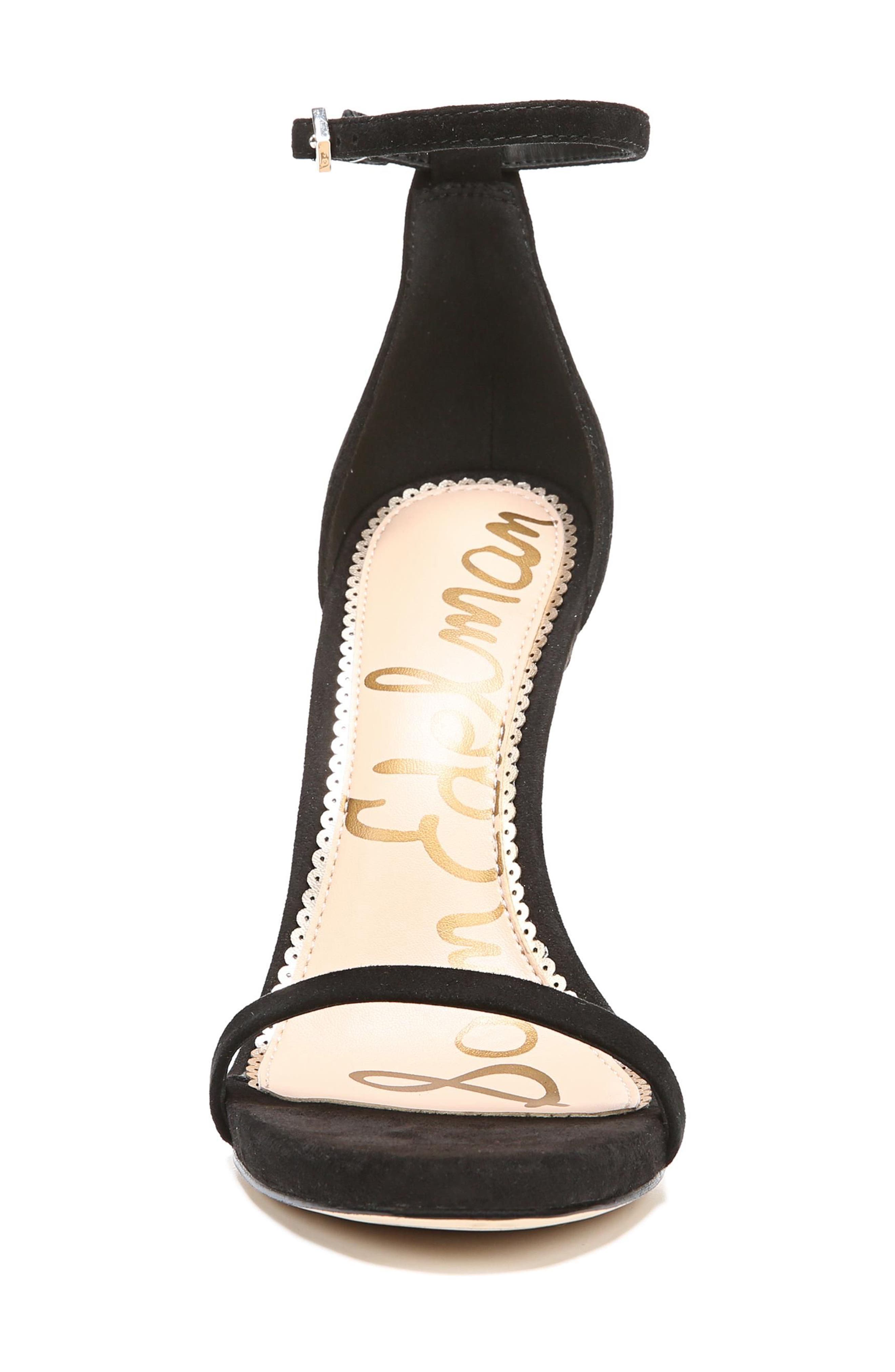 Ariella Ankle Strap Sandal, Alternate, color, BLACK SUEDE